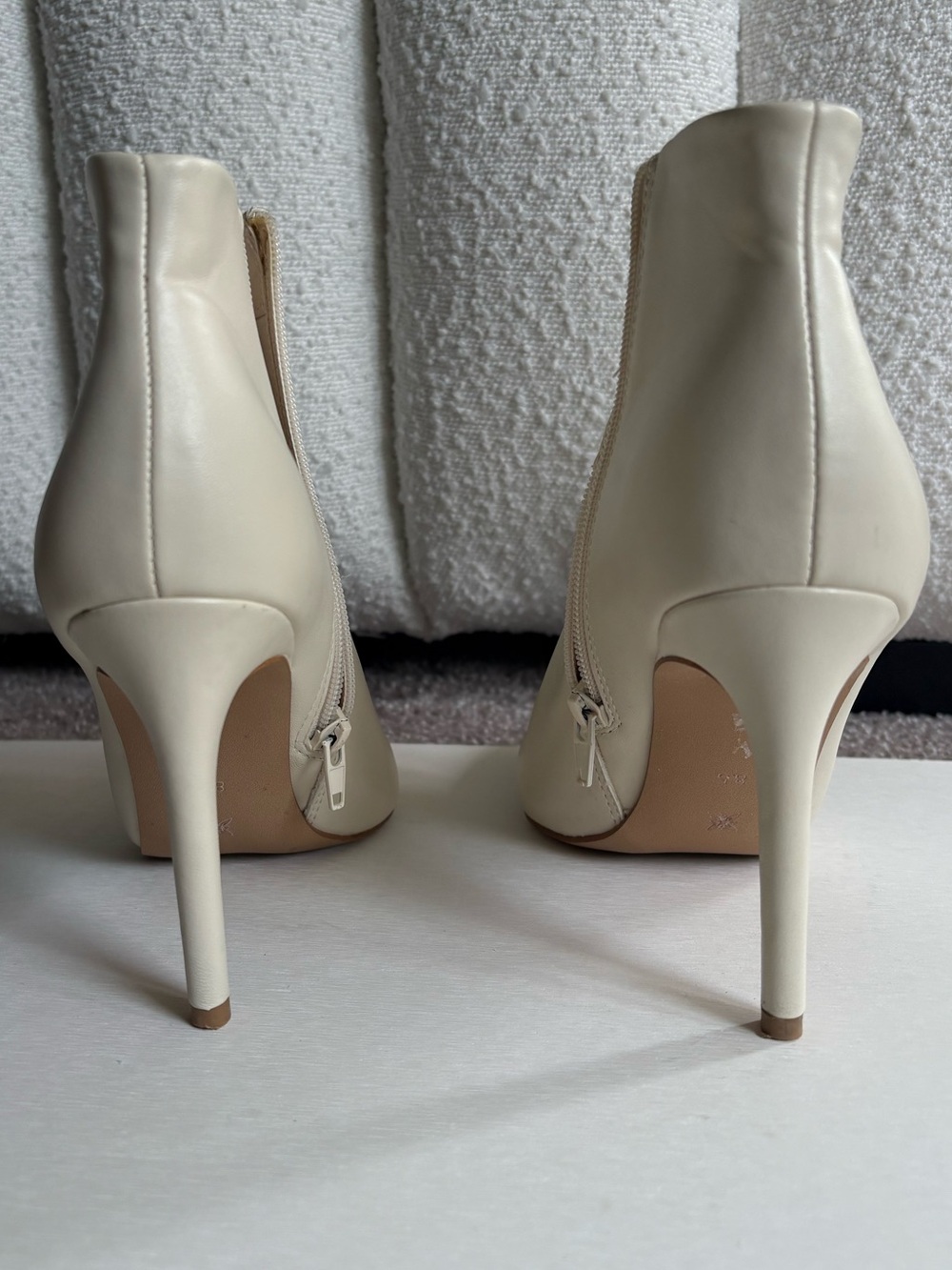 BCBGeneration Ivory Pointed Toe Stiletto Ankle Boots - Picture 4 of 9